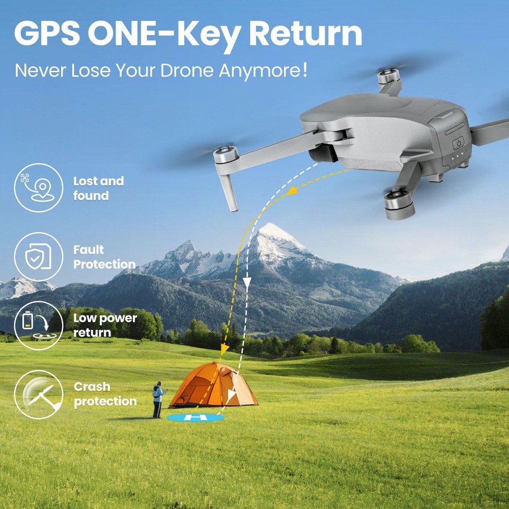 Глобальный мини-дрон MiniX! 4K – обзор и цена Drone Gps Mount