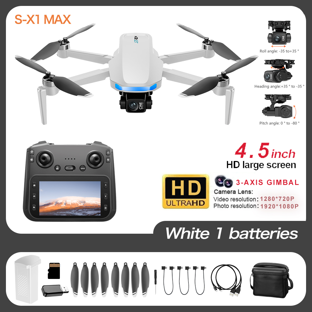 S-X1 Pro 4K GPS-дрон с 3-осевы – обзор и цена Jjrc Drone X12